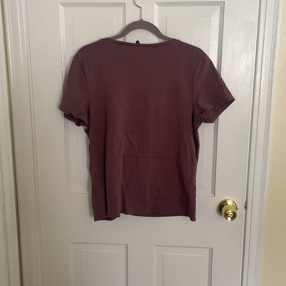 Large Purple Blouse with Knot by Express - Picture 7 of 8